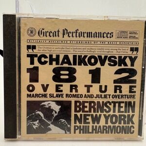 Tchaikovsky 1812 Overture Bernstein New York Philharmonic CD CBS MYK 36723